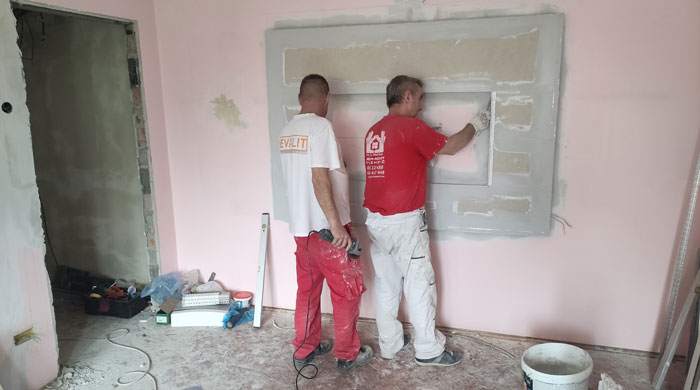 Rekonstrukcija stana u Kneza Miloša - detalji enterijera i gipsarski radovi
