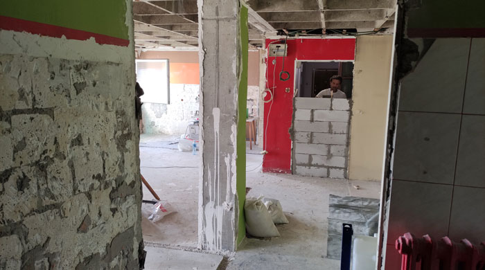 Rekonstrukcija stana u Požeškoj - nova spavaća soba i grejne instalacije